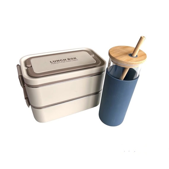 Set Caserola Adulti Crem + Pahar Inalt Cu Pai | Solidvolt