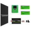 Sistem OFF-GRID complet pe 24V cu 4 panouri de 460W, 2 baterii de 200Ah si invertor SINUS PUR 2500W putere continua, panou solar