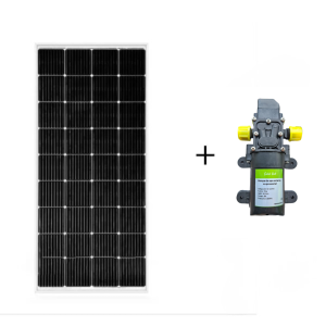 Kit panou fotovoltaic cu pompa de apa de suprafata cu presostat 12v