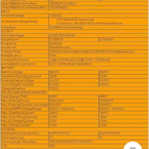 Invertor EASUN SMG II 11kW 48V 2xMPPT 160A