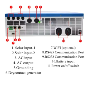 Invertor EASUN SMG II 11kW 48V 2xMPPT 160A