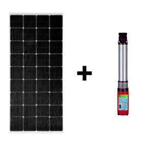 Kit panou fotovoltaic cu pompa de apa submersibila 12v