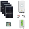 Sistem complet fotovoltaic 12 kw panouri + 12 kw Deye trifazat + 15 kw stocare LiFePO4