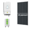 Invertor monofazat 6kW + Acumulator 15.36kWh + Panouri 6kWp