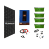 Sistem OFF-GRID complet 5KW instalat panouri fotovoltaice, cu 4 baterii de GEL de 200AH si invertor HIBRID de 6.2 kw pe 48V