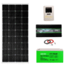 Sistem/kit fotovoltaic cu panou solar 200W + controller MPPT 40A + invertor sinus pur 2000W Solid Volt + baterie/acumulator 150Ah + conectori si cablu