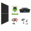 Sistem OFF-GRID complet 4.4 KW instalat panouri fotovoltaice, cu baterie LiFePO4 litiu si invertor HIBRID de 6.5 kw pe 48V, panou solar