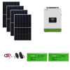 Sistem/kit fotovoltaic cu panouri solare 460W + Invertor hibrid Solid Volt + baterii solare 200Ah Solid Volt+ conectori si cablu
