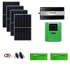 Sistem/kit fotovoltaic cu 4 panouri solare 460W + Invertor sinus pur 4000W Long Life + MPPT 80A+ baterii solare 200Ah Solid Volt+ conectori si cablu