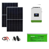 Sistem 2 x panouri fotovoltaice de 460W, invertor hibrid 1.8Kw, baterie GEL 200Ah, cabluri si conectori